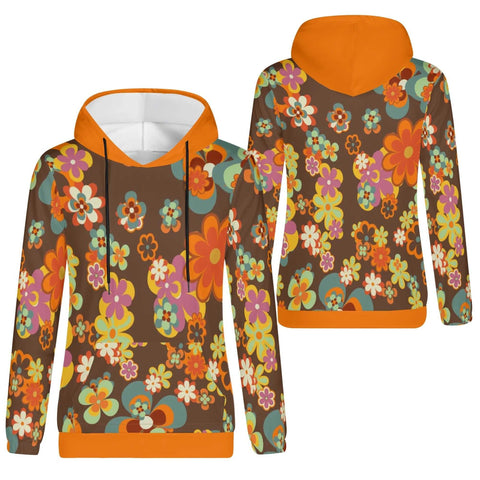 Mr.Shit Womens Hoodie - Retro Floral 2 Women's Hoodies 39 $