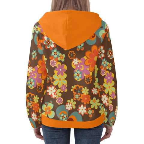 Mr.Shit Womens Hoodie - Retro Floral 2 Women's Hoodies 39 $