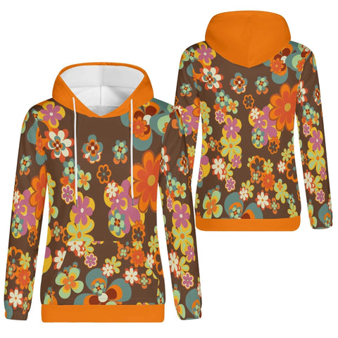 Mr.Shit Womens Hoodie - Retro Floral 2 Women's Hoodies 39 $