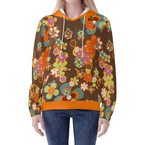 Mr.Shit Womens Hoodie - Retro Floral 2 Women's Hoodies 39 $