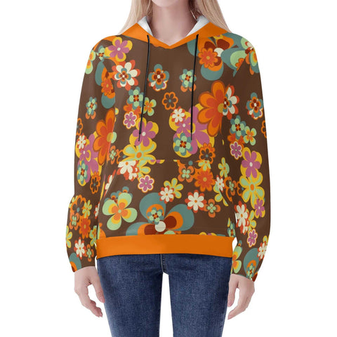 Mr.Shit Womens Hoodie - Retro Floral 2 Women's Hoodies 39 $