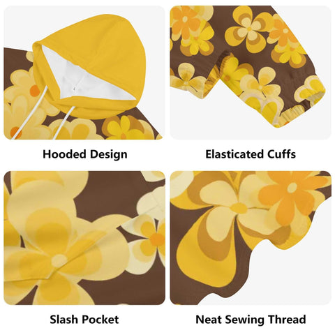 Mr.Shit Womens Hoodie - Retro Floral 3 Women's Hoodies 39 $