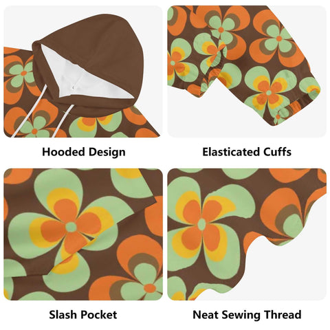 Mr.Shit Womens Hoodie - Retro Floral Women's Hoodies 39 $