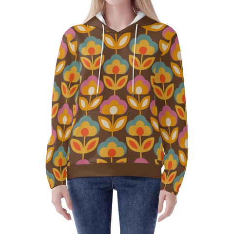 Mr.Shit Womens Hoodie - Retro Floral 4 Women's Hoodies 39 $