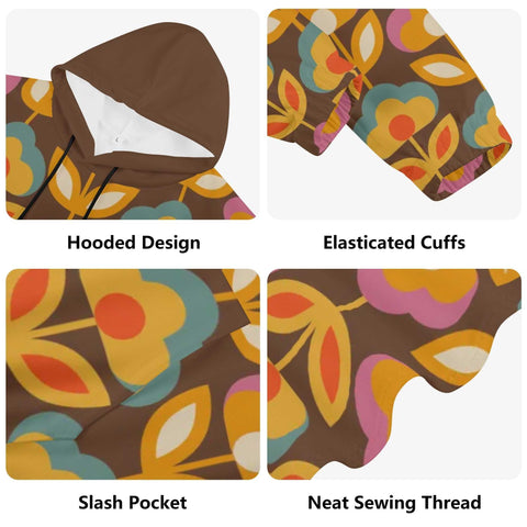 Mr.Shit Womens Hoodie - Retro Floral 4 Women's Hoodies 39 $