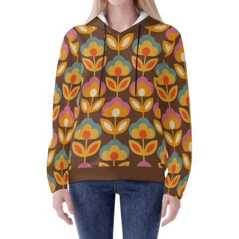 Mr.Shit Womens Hoodie - Retro Floral 4 Women's Hoodies 39 $