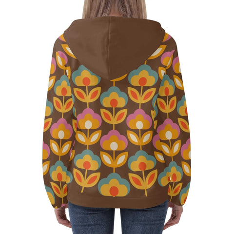 Mr.Shit Womens Hoodie - Retro Floral 4 Women's Hoodies 39 $