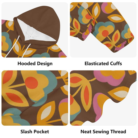 Mr.Shit Womens Hoodie - Retro Floral 4 Women's Hoodies 39 $