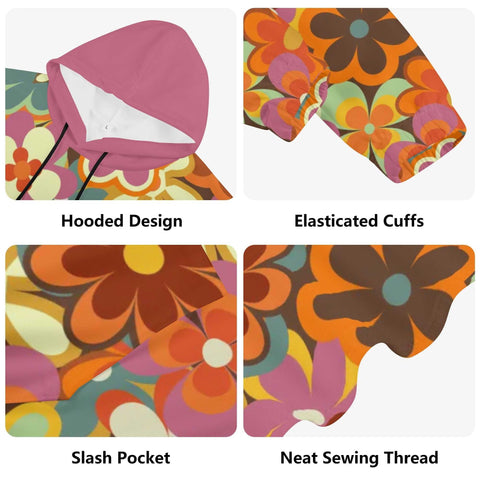 Mr.Shit Womens Hoodie - Retro Floral 5 Women's Hoodies 39 $