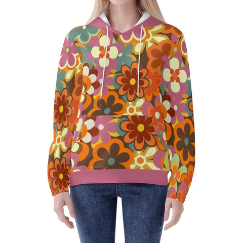 Mr.Shit Womens Hoodie - Retro Floral 5 Women's Hoodies 39 $