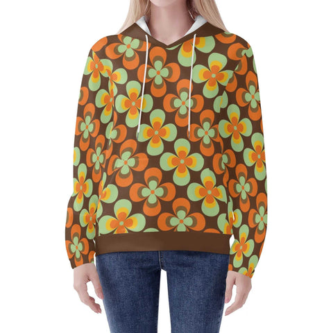 Mr.Shit Womens Hoodie - Retro Floral Women's Hoodies 39 $