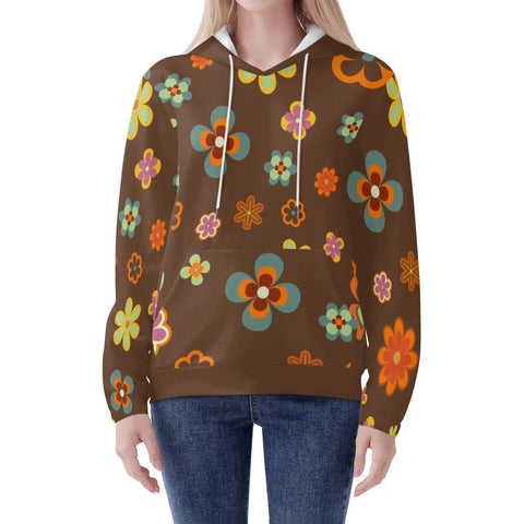 Mr.Shit Womens Hoodie - Retro Floral 6 Women's Hoodies 39 $