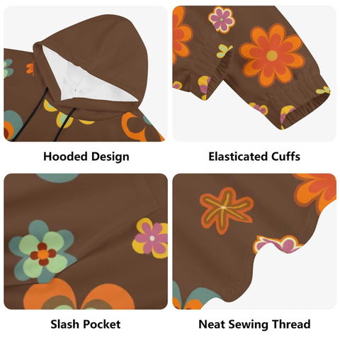 Mr.Shit Womens Hoodie - Retro Floral 6 Women's Hoodies 39 $