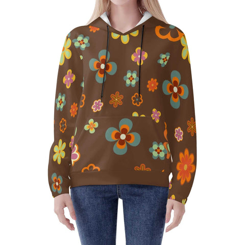 Mr.Shit Womens Hoodie - Retro Floral 6 Women's Hoodies 39 $