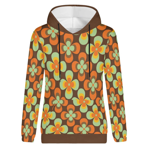 Mr.Shit Womens Hoodie - Retro Floral Women's Hoodies 39 $