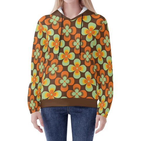 Mr.Shit Womens Hoodie - Retro Floral Women's Hoodies 39 $