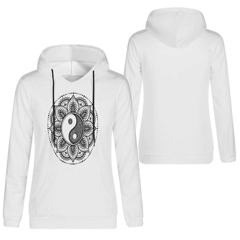 Mr.Shit Womens Hoodie - Ying Yang Mandala Women's Hoodies 39 $