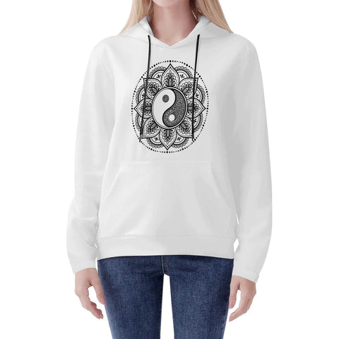 Mr.Shit Womens Hoodie - Ying Yang Mandala Women's Hoodies 39 $