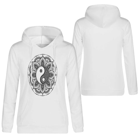 Mr.Shit Womens Hoodie - Ying Yang Mandala Women's Hoodies 39 $