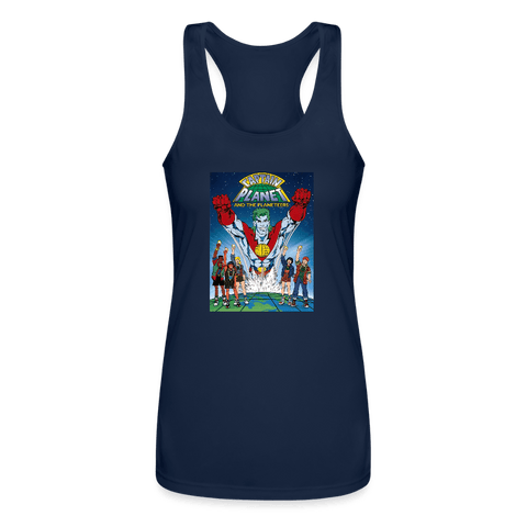 Women’s Performance Racerback Tank Top - Captain Planet - Mr.Shit