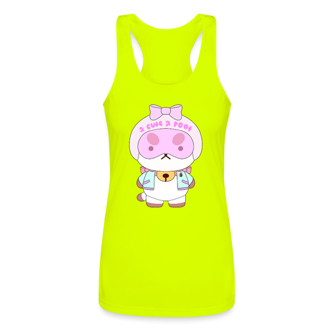 Women’s Performance Racerback Tank Top - Too Cute To Poot - Mr.Shit