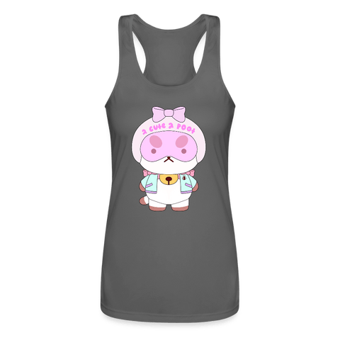 Mr.Shit Women’s Performance Racerback Tank Top - Too Cute To Poot Women's Tank Tops 42 $