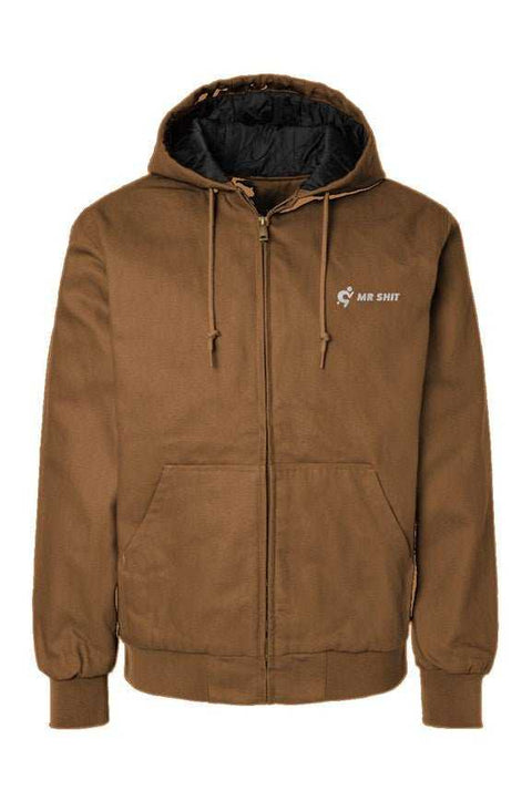 Mr.Shit Canvas Workwear Jacket - Brown Men's Premium Jackets 246 $