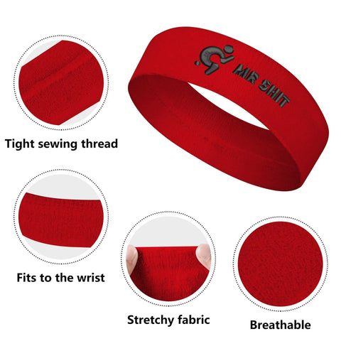 Embroidered Sports Headband - Mr.Shit