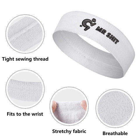 Mr.Shit Embroidered Sports Headband Accessories 25 $