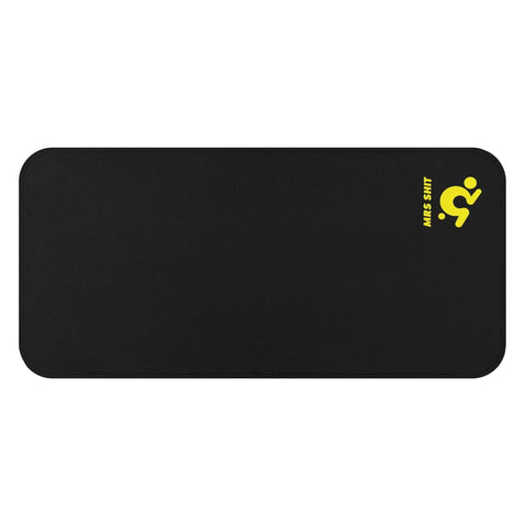 Mr.Shit Gym Towel - Black - Mrs Shit - Yellow Logo All Towels 26 $