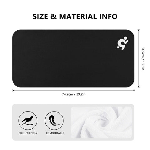 Mr.Shit Gym Towel - Black - White Logo All Towels 26 $