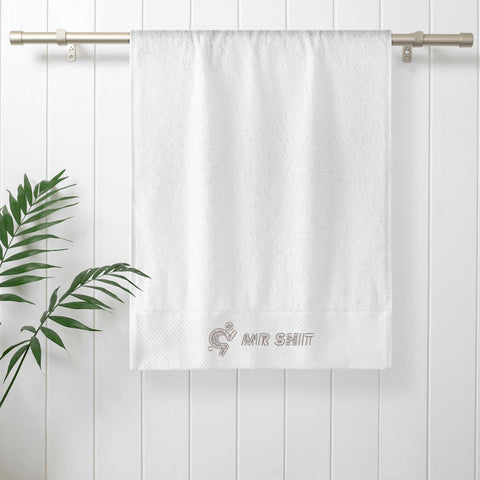 Mr.Shit Gym Towel - Embroidered - Mr Shit - Grey Logo All Towels 40 $
