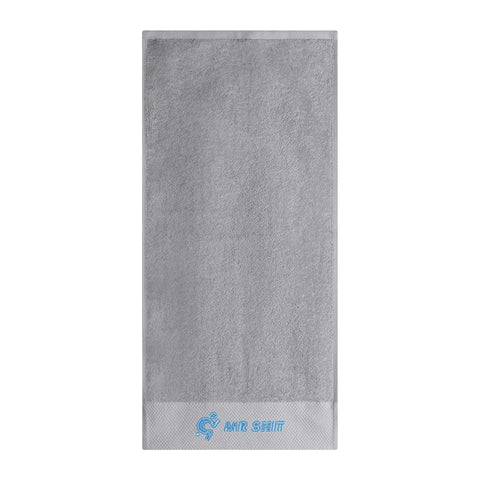 Mr.Shit Gym Towel - Embroidered - Mr Shit - Light Blue Logo All Towels 40 $