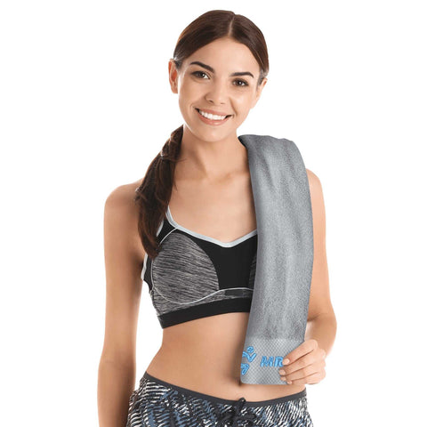 Mr.Shit Gym Towel - Embroidered - Mr Shit - Light Blue Logo All Towels 40 $
