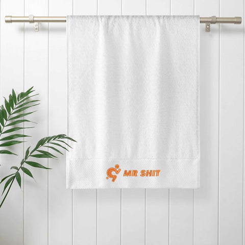 Mr.Shit Gym Towel - Embroidered - Mr Shit - Orange Logo All Towels 40 $