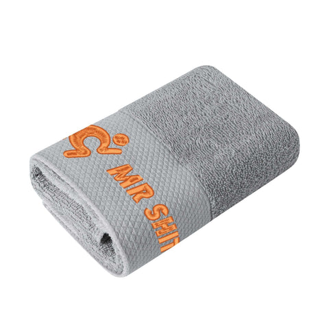 Gym Towel - Embroidered - Mr Shit - Orange Logo - Mr.Shit
