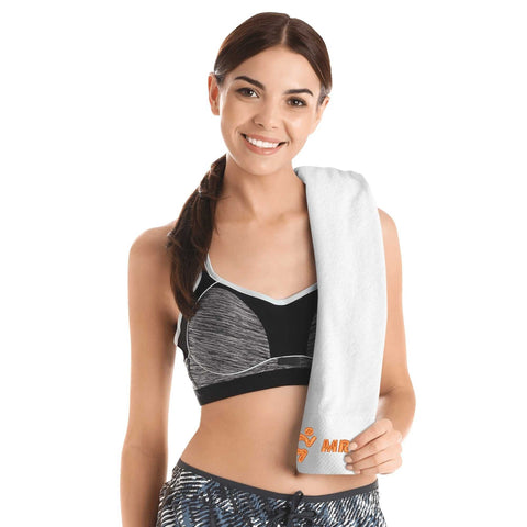 Gym Towel - Embroidered - Mr Shit - Orange Logo - Mr.Shit