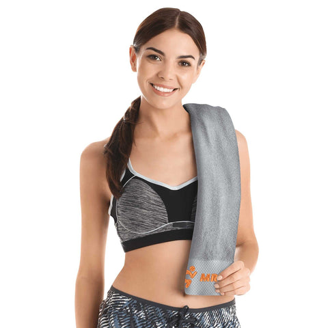 Gym Towel - Embroidered - Mr Shit - Orange Logo - Mr.Shit