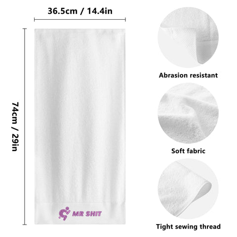 Mr.Shit Gym Towel - Embroidered - Mr Shit - Purple Logo All Towels 40 $