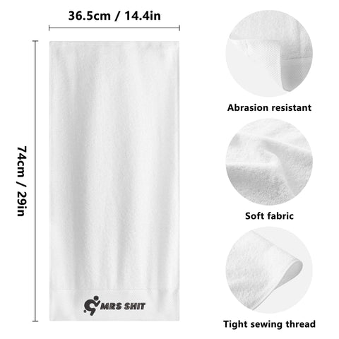 Mr.Shit Gym Towel - Embroidered - Mrs Shit - Black Logo All Towels 40 $