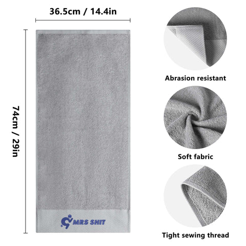 Mr.Shit Gym Towel - Embroidered - Mrs Shit - Blue Logo All Towels 40 $