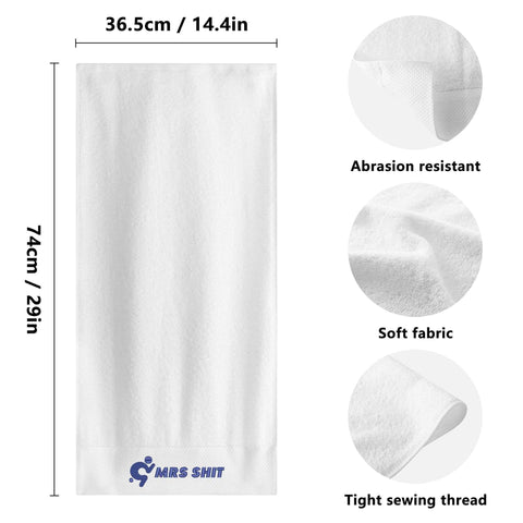 Mr.Shit Gym Towel - Embroidered - Mrs Shit - Blue Logo All Towels 40 $