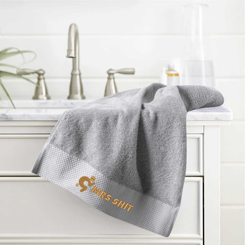 Mr.Shit Gym Towel - Embroidered - Mrs Shit - Gold Logo All Towels 40 $