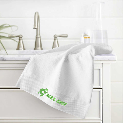 Mr.Shit Gym Towel - Embroidered - Mrs Shit - Green Logo All Towels 40 $