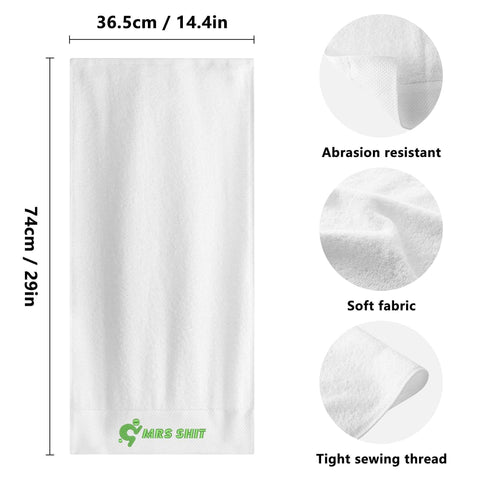 Mr.Shit Gym Towel - Embroidered - Mrs Shit - Green Logo All Towels 40 $