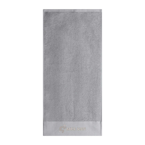 Mr.Shit Gym Towel - Embroidered - Mrs Shit - Grey Logo All Towels 40 $