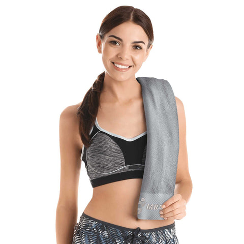 Mr.Shit Gym Towel - Embroidered - Mrs Shit - Grey Logo All Towels 40 $