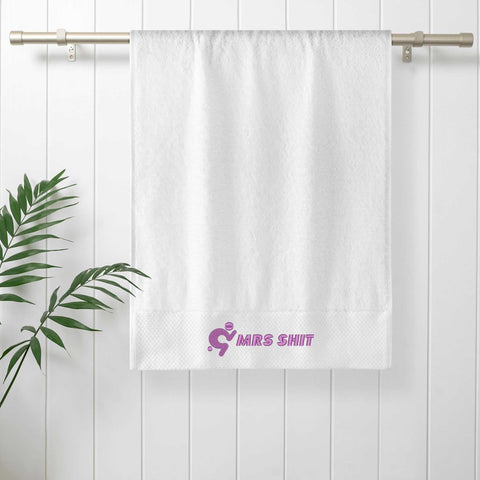 Mr.Shit Gym Towel - Embroidered - Mrs Shit - Purple Logo All Towels 40 $