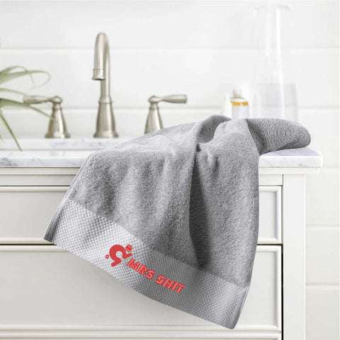 Mr.Shit Gym Towel - Embroidered - Mrs Shit - Red Logo All Towels 40 $