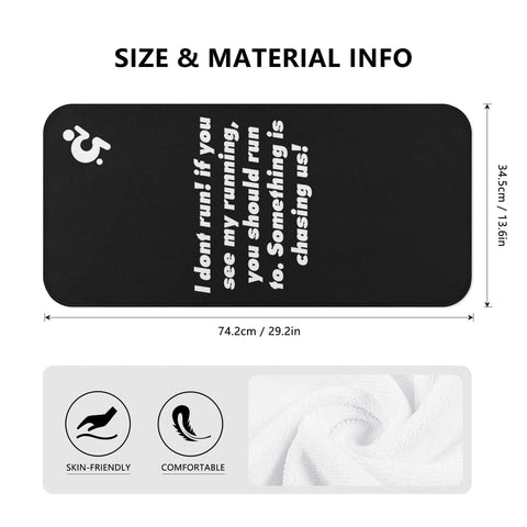 Mr.Shit Gym Towel - Mr Shit - I Dont Run! All Towels 26 $